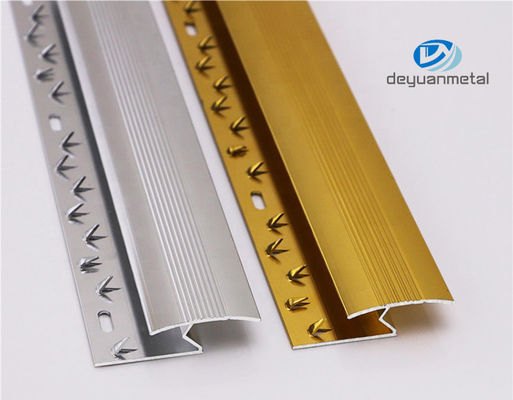 OEM Cầu thang nhôm Nosing Edge Trim Bước Mũi viền Nosings Thảm
