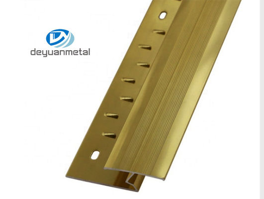 OEM Cầu thang nhôm Nosing Edge Trim Bước Mũi viền Nosings Thảm