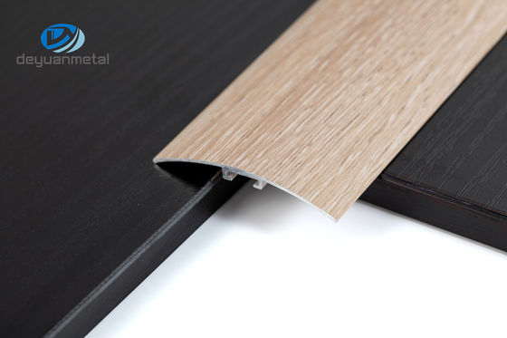 6463 Hồ sơ sàn nhôm Dải chuyển tiếp ngưỡng Trim Tấm thảm Laminate Xử lý bề mặt Vân gỗ