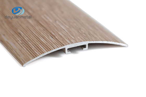 6463 Hồ sơ sàn nhôm Dải chuyển tiếp ngưỡng Trim Tấm thảm Laminate Xử lý bề mặt Vân gỗ