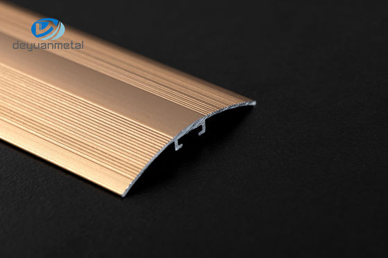 Hồ sơ sàn nhôm T6 Ngưỡng dải chuyển tiếp Trim Laminate Thảm để trang trí Hotal