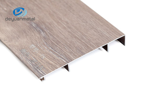 6063 Nhôm ốp viền Trim Sơn tĩnh điện hạt gỗ chống cháy không độc hại