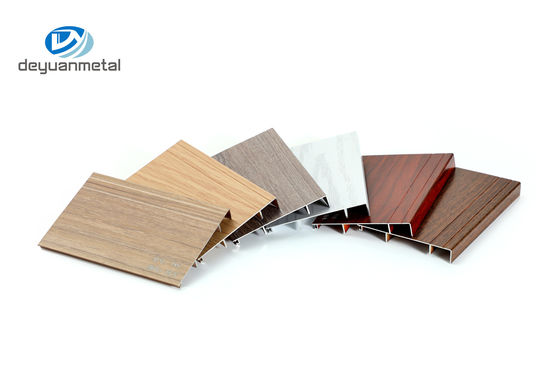 6063 Nhôm ốp viền Trim Sơn tĩnh điện hạt gỗ chống cháy không độc hại
