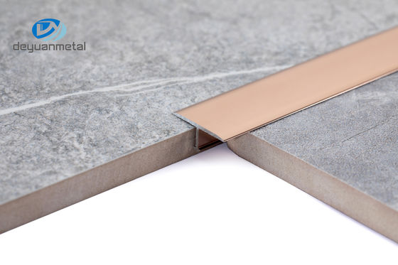 Kênh nhôm T 2,5m Kênh đen Anodized Chống ăn mòn Chống mài mòn Màu vàng hồng