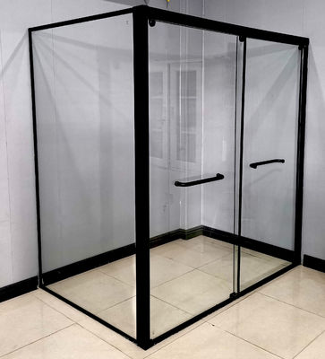 1.0mm Độ dày cửa trượt kép với góc quay lại hồ sơ vòi sen nhôm