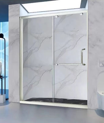 Một cửa tắm nhôm trượt 1 cố định 1,9m chiều cao 1,8m chiều rộng đánh bóng