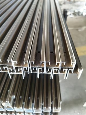 Aluminium Sliding Window Extrusions Profiles Powder Coating Bronze Nam Phi