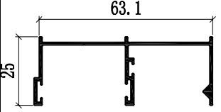 Aluminium Patio Window Extrusions Profiles Powder Coating Đồng