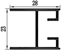 Nam Phi Profile đẩy cửa sổ sân thượng nhôm lớp phủ bột 6063