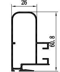 Mảng hồ sơ nhôm với lớp phủ bột hợp kim 6063 cho cửa và cửa sổ sân hiên