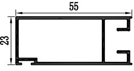 Hồ sơ trượt nhôm được sản xuất với lớp phủ bột cho thị trường Nam Phi