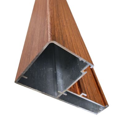 Hồ sơ cửa sổ Casement nhôm với vân gỗ cho thị trường Mỹ Latinh