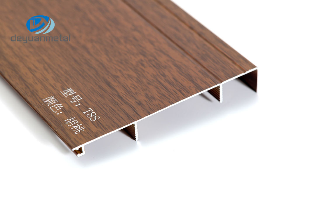 Ốp chân tường bằng nhôm 100mm, ốp bếp bằng nhôm 1,2mm Sơn tĩnh điện vân gỗ