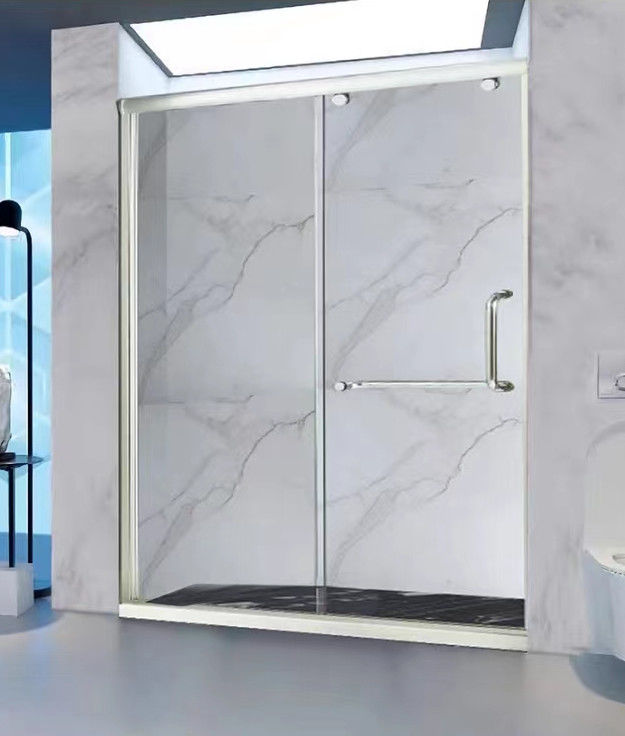 Một cửa tắm nhôm trượt 1 cố định 1,9m chiều cao 1,8m chiều rộng đánh bóng