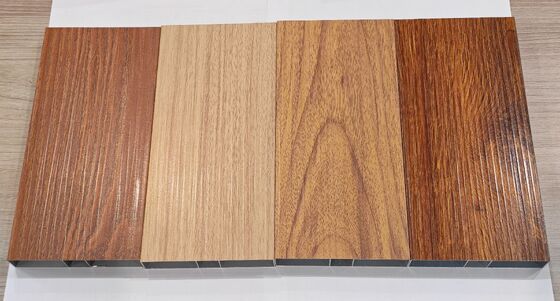 Hồ sơ ép đùn nhôm 6063 với hạt gỗ OAK với kết cấu Tùy chỉnh